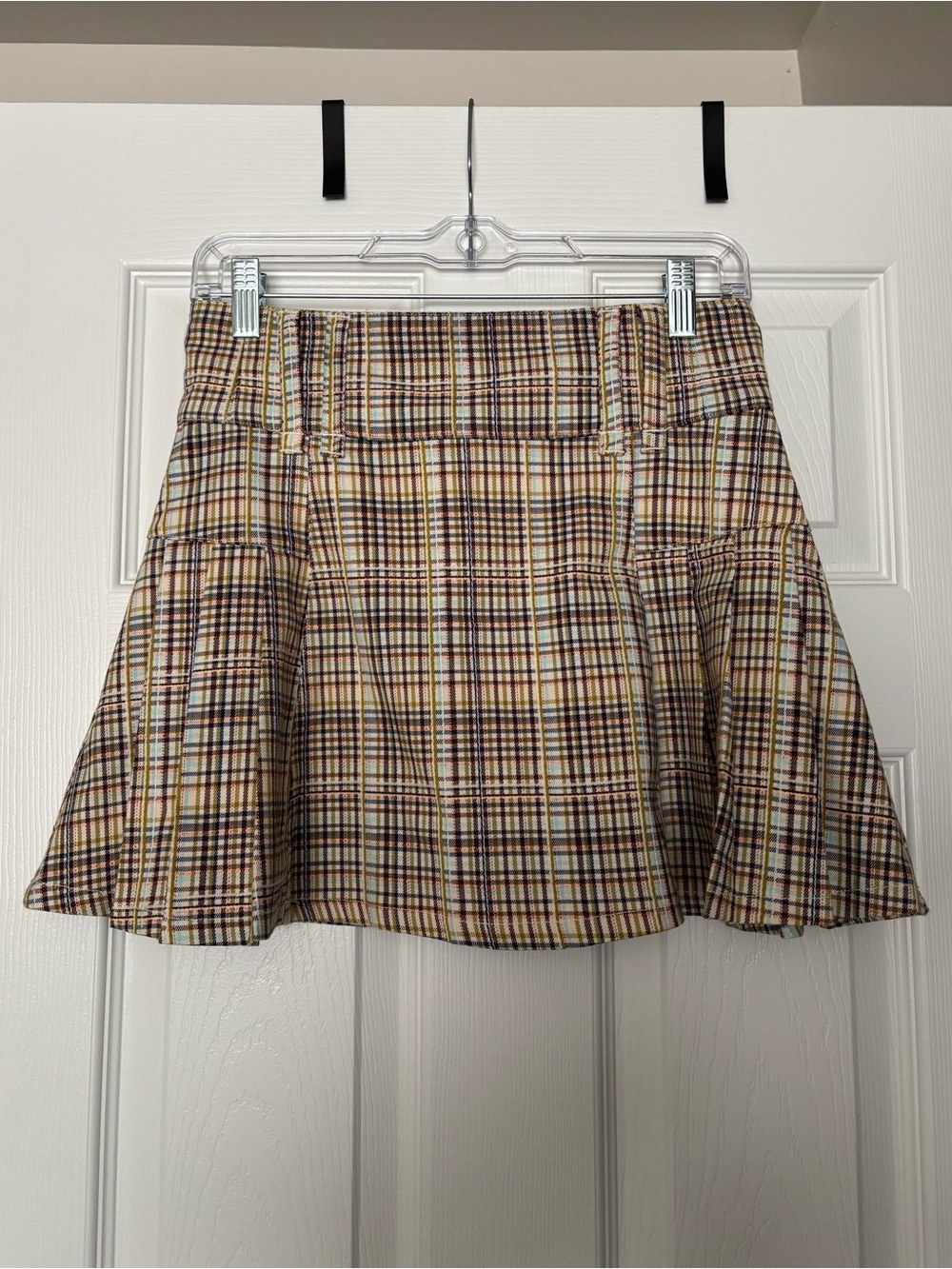 Free People Plaid Mini Skirt NWT